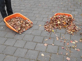 ごみ集め中 北側